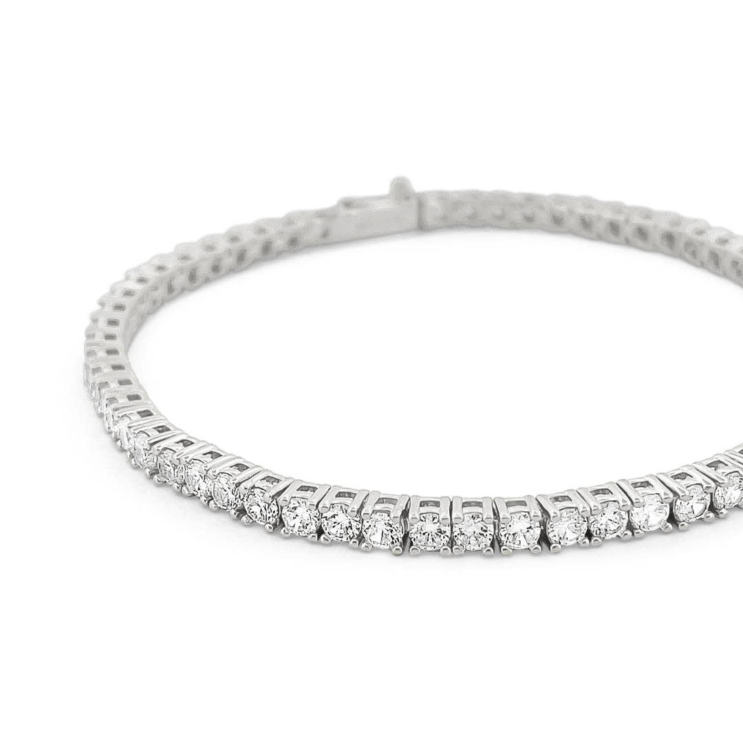 Amor Sui Classic Tennis Bracelet Bracelets IceLink-ATL 14K White Gold Plated 6" 